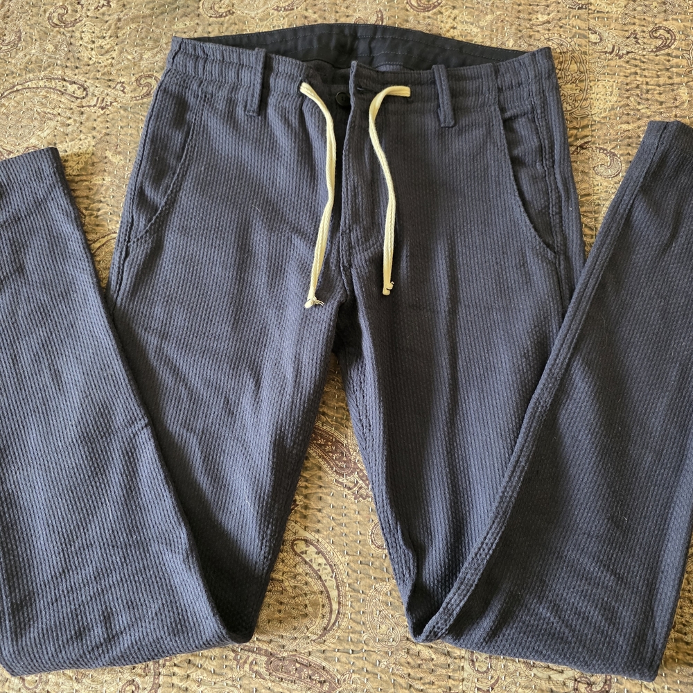 Men's Navy Blue Drawstring Pants